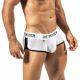 Joe Snyder Active Wear Mini Shorty - Mesh White - L
